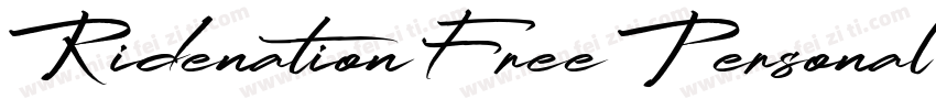 Ridenation Free Personal Use Scrip字体转换